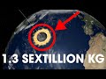 13 Quintillion Ton Iron Ball Crashes into the Atlantic - Universe Sandbox