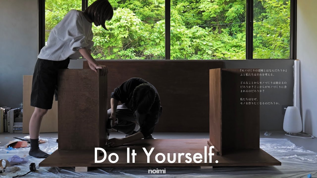 【DIY Vlog】夫婦２人、テーブルと飾り棚を０から作る