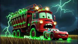 Big & Small vs Epic Escape: McQueen and Mater VS MAN TRUCK ZOMBIE Eater Cars in BeamNG.Drive screenshot 4