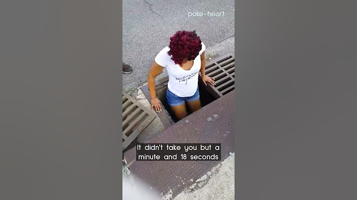 Woman Helps Save Ducklings in Storm Drain | Shorts