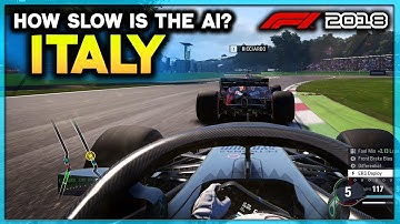 HOW SLOW IS 0% AI? | F1 2018 Game Very Easy AI challenge (F1 Italian Grand Prix 2018)