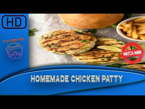 how to make frozen chicken patty for burgers at home