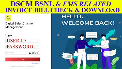 How to download customer invoice in DSCM / FMS RELATED | BSNL ZSMART Portal 2024 INVOCIE BILL CHECK