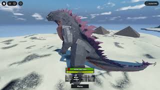 Roblox Age of titans vs Kaiju blocky Godzilla evolved