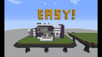 Minecraft Futuristic House Tutorial - DETAILED HOUSE