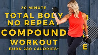 30 Minute Total Body, No Repeats, Compound Workout | Women Over 40 Workouts screenshot 5