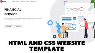 Creating a Stunning Financial Website Using HTML and CSS | Source code Update