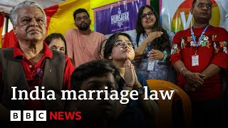 No same sex marriage in India.  Its not our culture 