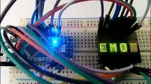 Vintage LED display DLG-2416 running demo