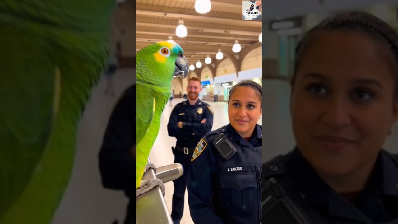 Смешное высказывание попугая в адрес офицера 😂 
