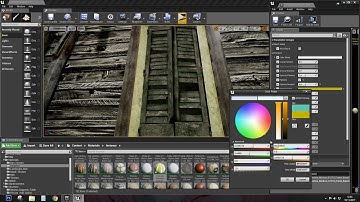 UE4-UE5 Abandoned wooden house modular V01: Example complete modular home