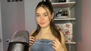 Clothes scratching on summer tops ASMR💤