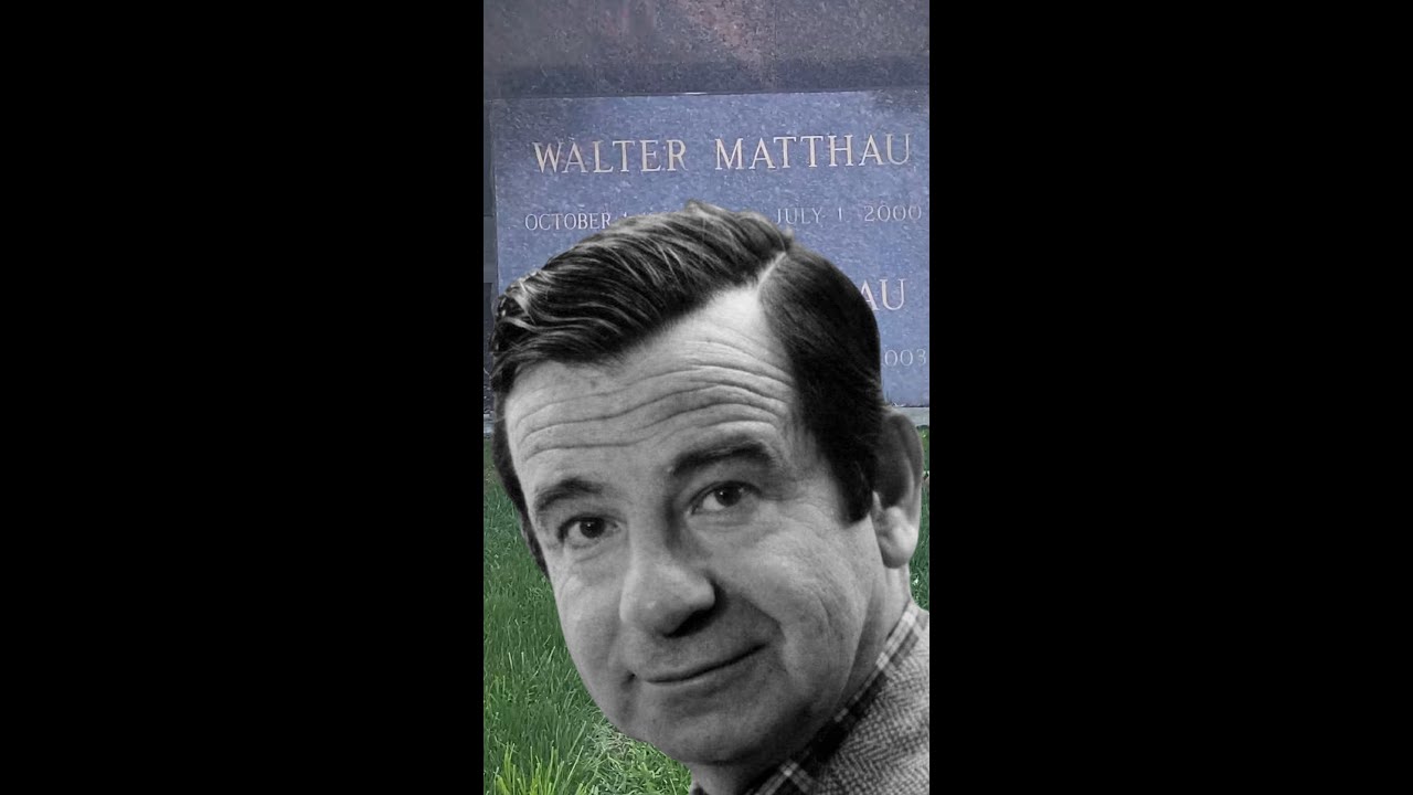Grave of Walter Matthau grumpy old men jack lemon bad news baers oscar ...