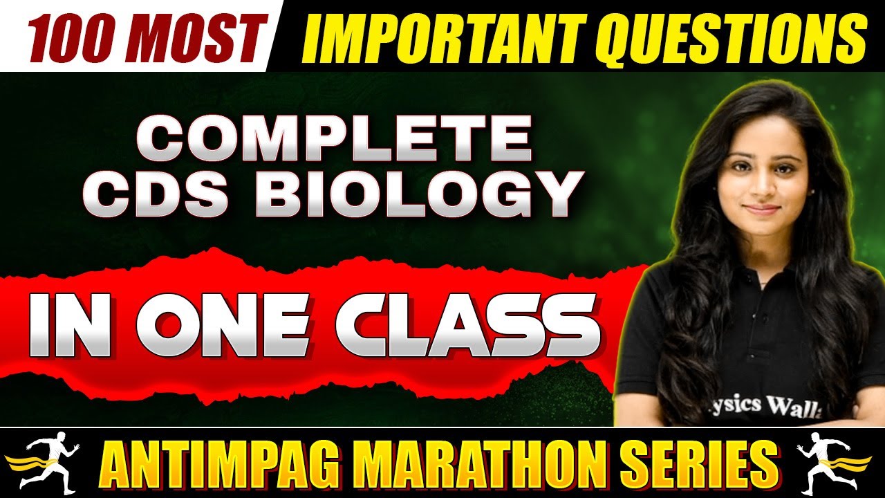 CDS Biology One Shot Revision 🔥🔥 | Biology Marathon For CDS-1, 2024 ...