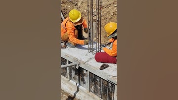 Technical Install stirrup of stump column on concrete footings
