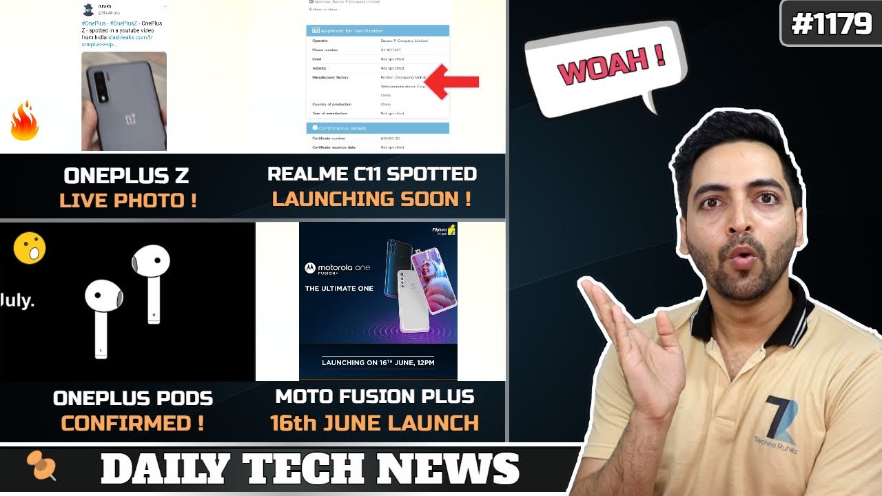 Oneplus Z Launch & Live Photo,Realme C11,Oneplus Pods,Redmi 9A Launch,Mi 30k mAh Powerbank #1179
