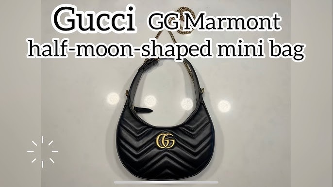 GG Marmont half-moon-shaped mini bag