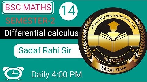 Differential calculus for maths honours and subsidiary,upsc and bpsc maths optional also useful.