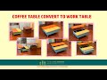 Space Saving Singapore. Space Saving Coffee Table to Work Table. Space Saving Furniture Products