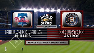 Бейсбол. Мировая серия - 2022 / Philadelphia Phillies @ Houston Astros [Game 1]
