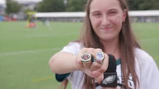 Jillian Oddo Reports As Athena Athletics Made The Trip Down To Eagles Training Camp.