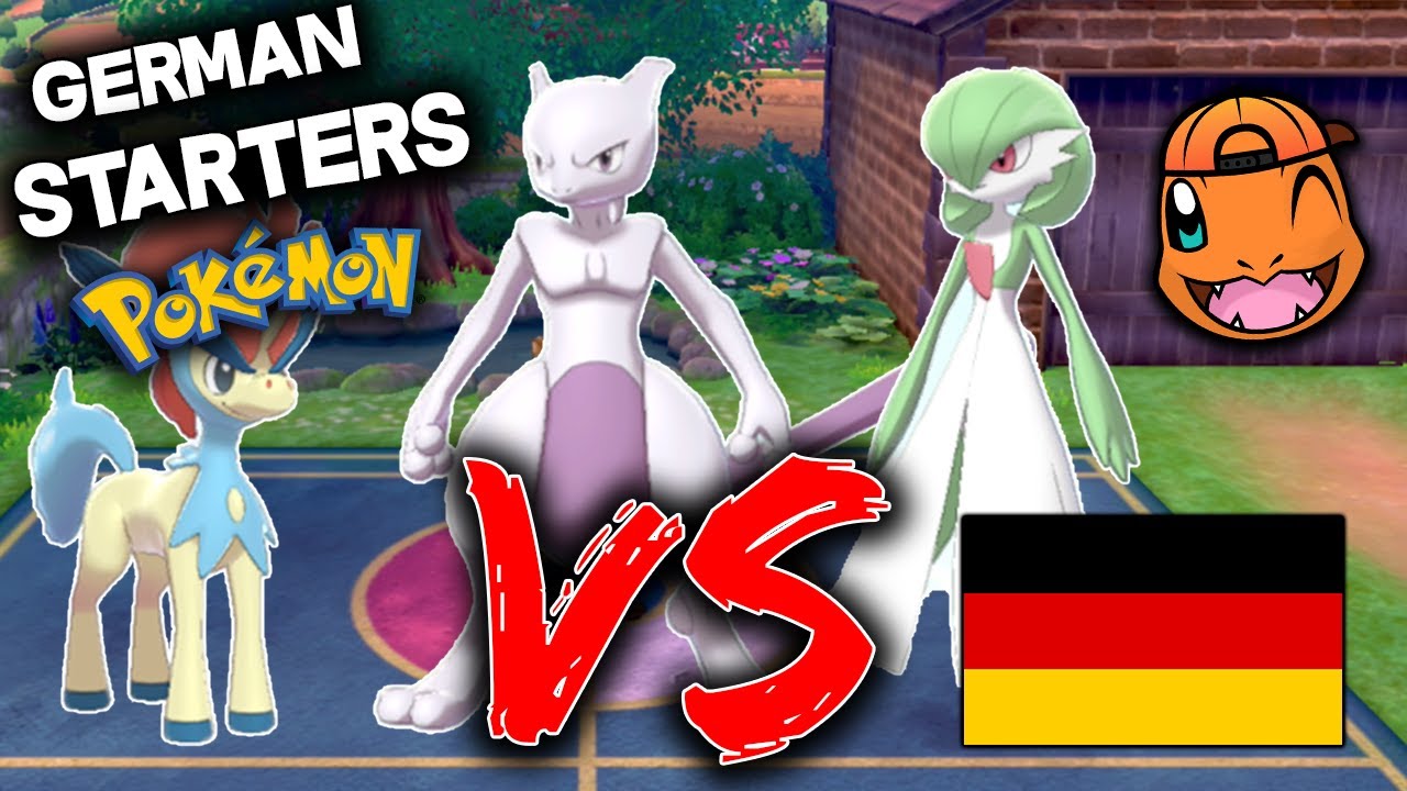 We Pick RANDOM STARTER Pokemon in GERMAN Then we FIGHT Pokemon Sword
