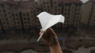 Master of curved wing gliding! Bayonet Bayonet Paper Airplane【123 Paper Airplane】