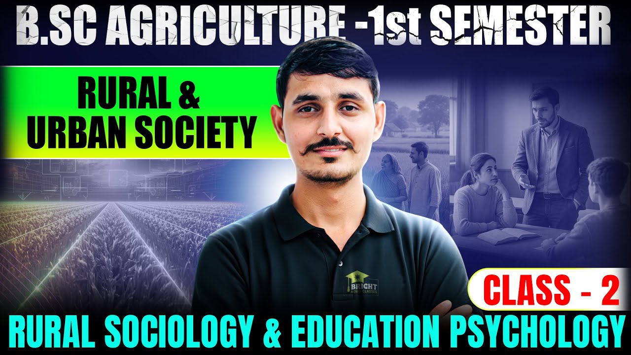 bsc agriculture 1st semester rural sociology & educational psychology | bsc agriculture 1year