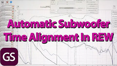 REW Home Theater Subwoofer And Main Speaker Time Alignment And New House Curve Method