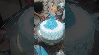 Doll Cake 🎂🎂🎂 #cake #pineapplecak #barbie #chocolatepuddingcake #cakedecorating #viralvideo 🎂🎂🍬🍬🎁🎁❤️
