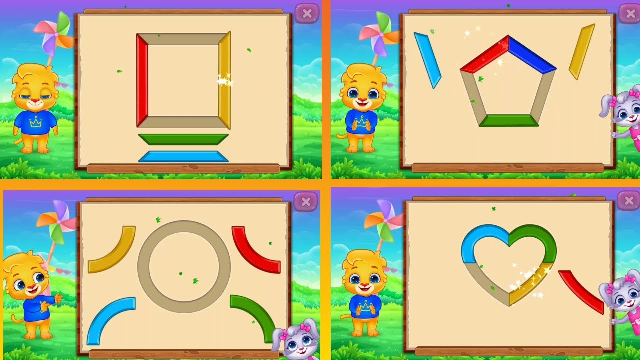 Match the shapes | fill the shapes | kids learning video | kids fun | Colourful life pro