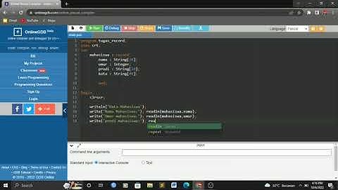 Tugas Record - Program Sederhana Pascal