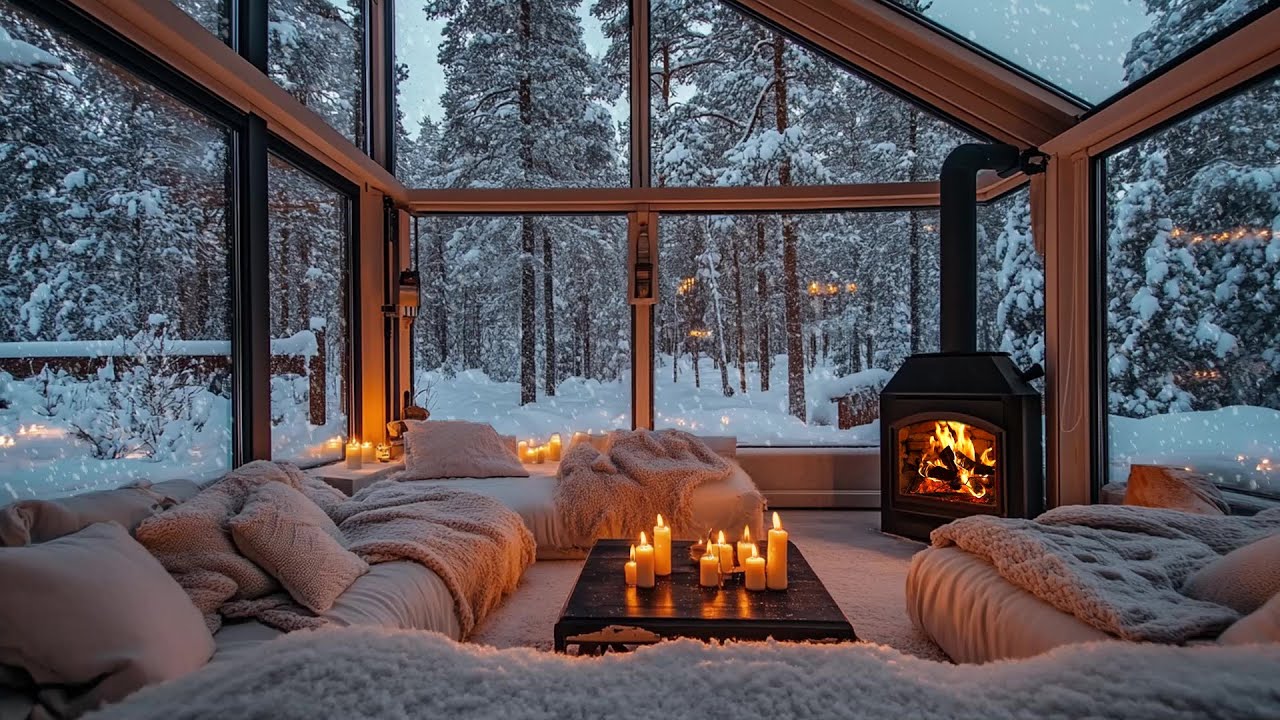 ❄️ 🎹 Winter Serenity with Gentle Piano Flow | Soft Snow Ambience | Mindful Meditation, Focus Clarity