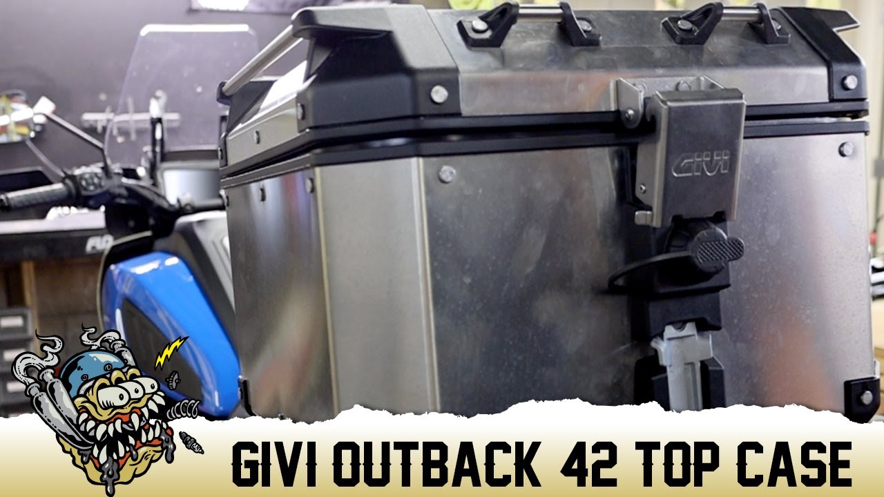 Givi Outback Trekker 42 Liter Top Case On Harley Pan America - YouTube