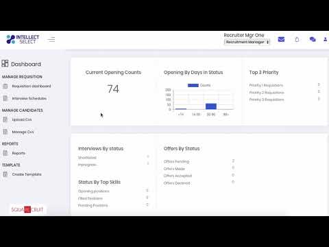 How to work on requisition in recruitment login in Square Recruit