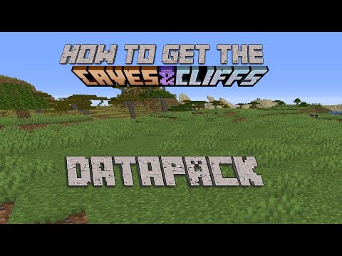 How to get and play The Minecraft Caves and Cliffs Data pack! - YouTube