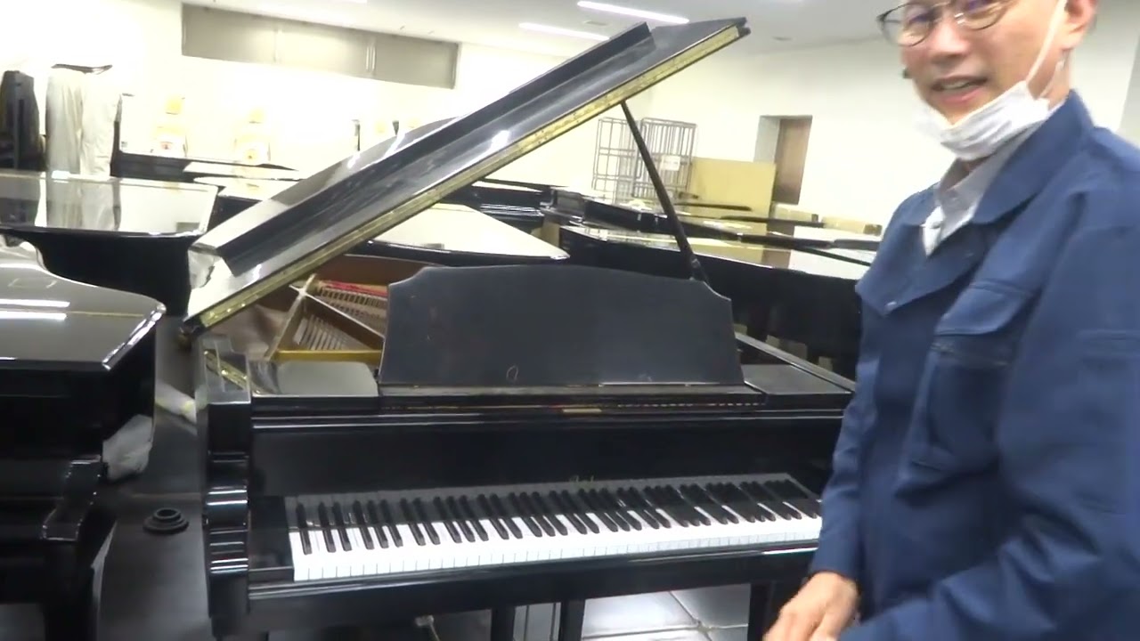 中古グランドピアノ アトラス AG7 奥行き212cm 製造1985年