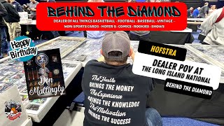 THE LONG ISLAND NATIONAL SPORTS CARD SHOW + DEALER POV BEHIND THE TABLE/ BEHIND THE DIAMOND CARDS