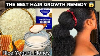 Grow THICK and BUSHY HAIR // The BEST hair moisture retaining REMEDY// Natural Hair growth tips #seo