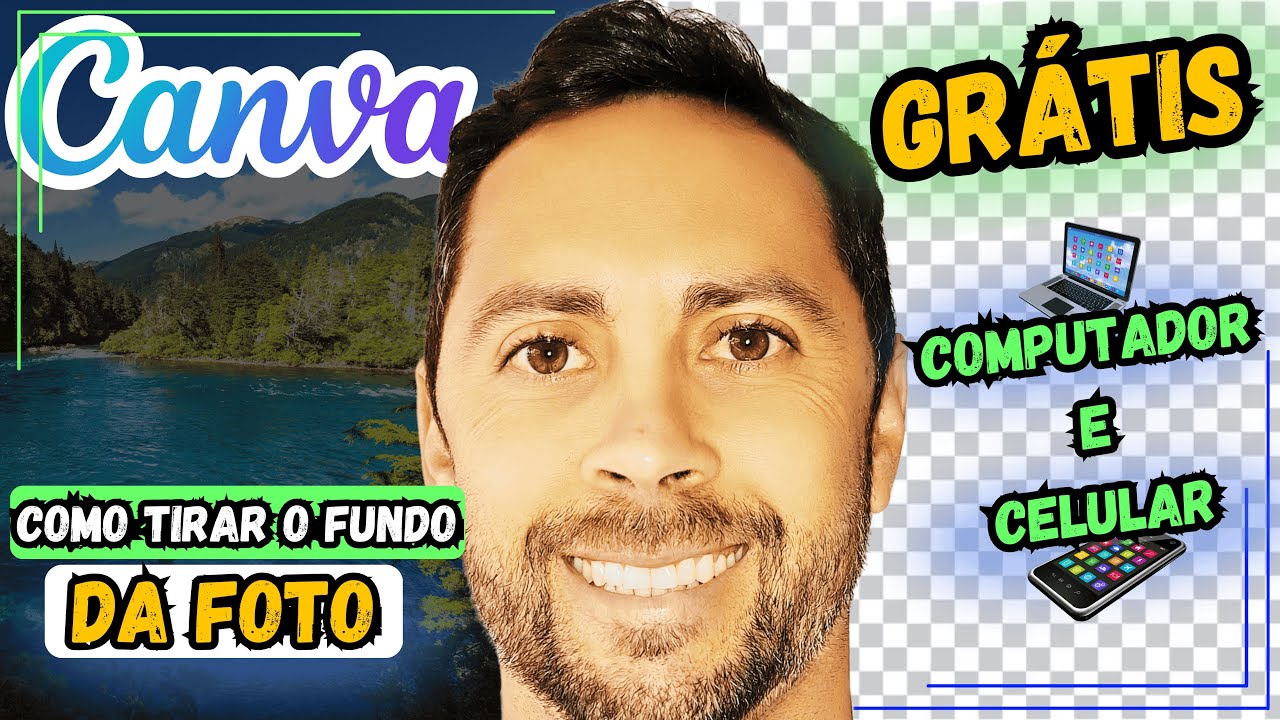 Como tirar o fundo da foto no CANVA grátis (computador e celular)