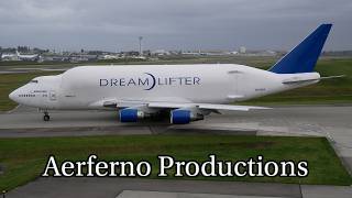 Boeing 747 Dreamlifter N780BA Landing at Boeing Factory