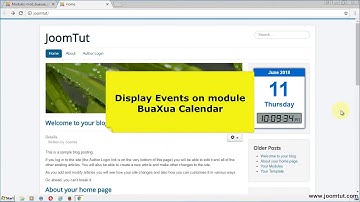 How to install and using module buaxua calendar on Joomla! 3.x