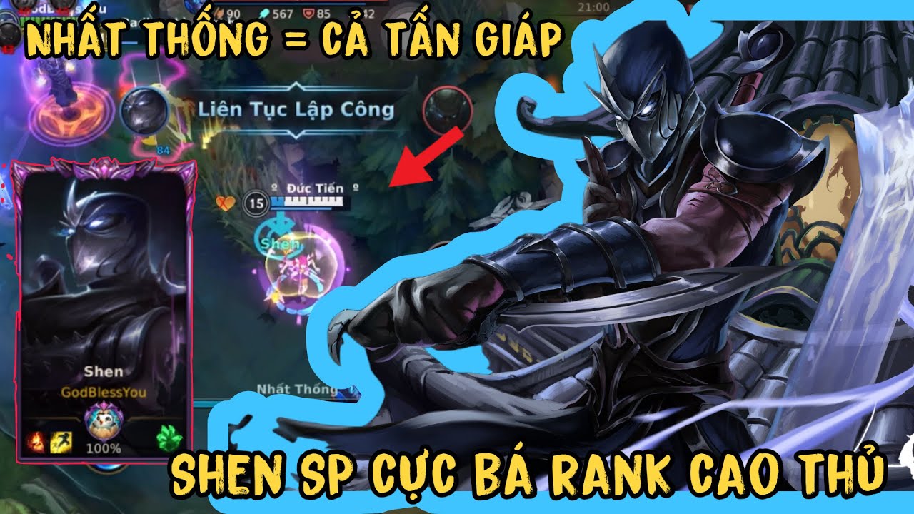 Liên minh huyền thoại tốc chiến – Shen sp cực bá rank cao thủ nhất thống bằng cả tấn giáp!!!