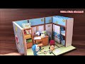 PHÒNG NGỦ TÍ HON CỦA NOBITA VÀ DORAEMON CÓ CỬA THẦN KÌ - DIY Nobita Room Miniature (Chim Xinh)