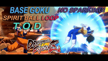 base goku crazy spirit ball loop NO SPARK T.OD DBFZ