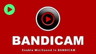 How to Enable/on voice/mic/sound/volume in Bandicam screenshot 3