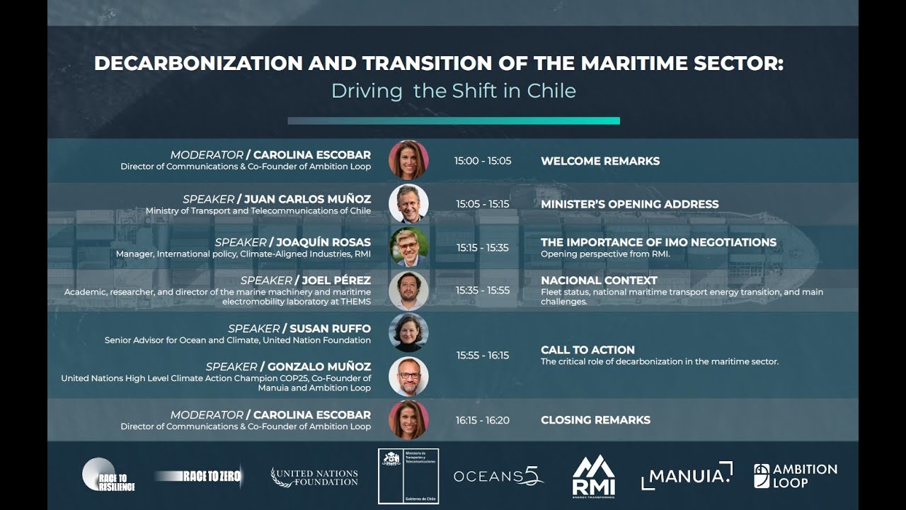 Decarbonization and transition of the maritime sector: Driving the Shift in Chile