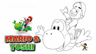 Can You Draw Mario Riding Yoshi Like THIS? (Easy Step-by-Step)