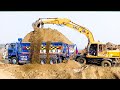 Excavator operator full overload ud truck dumper first time( part 4 ).