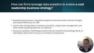 Leveraging Data Analytics Case Study
